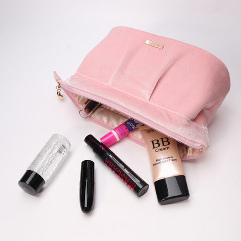 Velvet Blush Makeup Bag
